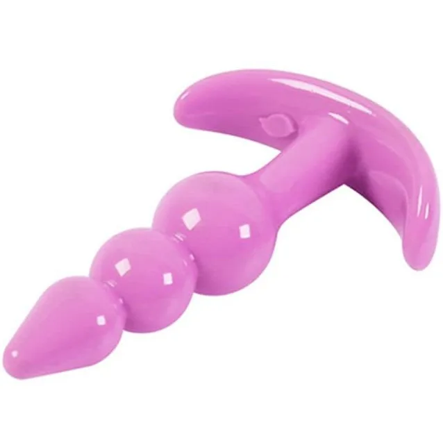 Plug Anal de Silicone 9x8x3cm Roxo