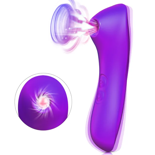 Vibrador de Clitóris com Pulsação 10 Intensidades Pink Recarregavel