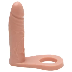 Anel Com Pênis Companheiro 12X3Cm (KT108)  bege