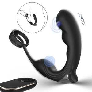 Vibrador de Próstata com Anel Peniano 9 intensidades