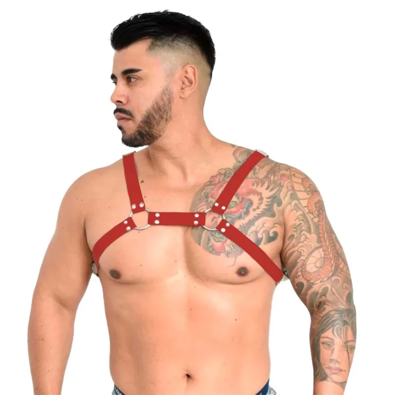 Arreio Harness Sensual Isaac (211) vermelho