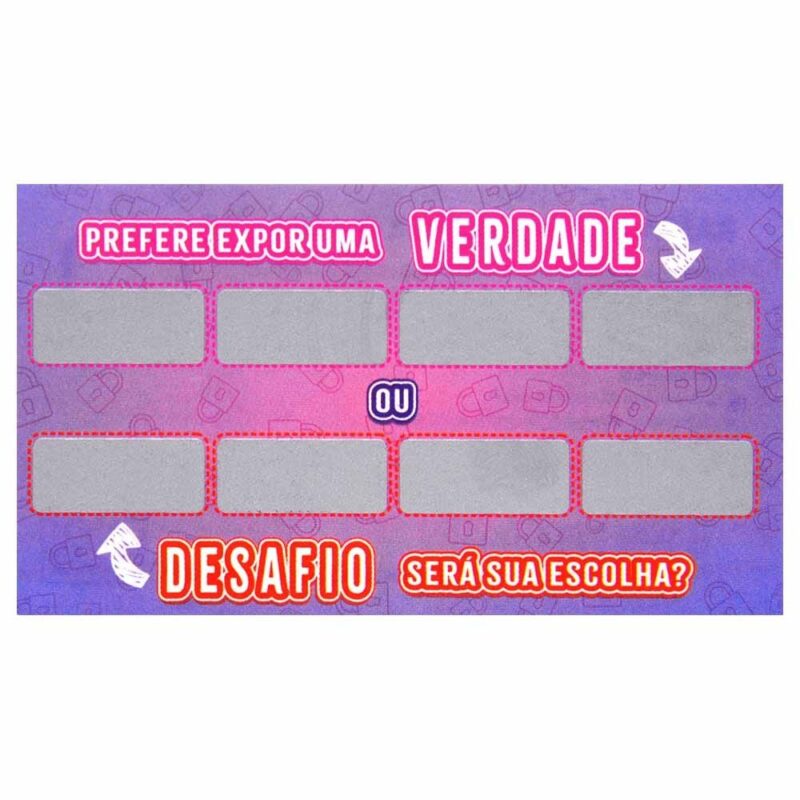 Raspadinha Verdade Desafio Unitária