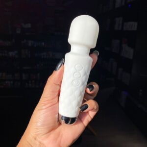 Vibrador varinha mágica com 10 vibração (3122)  branco