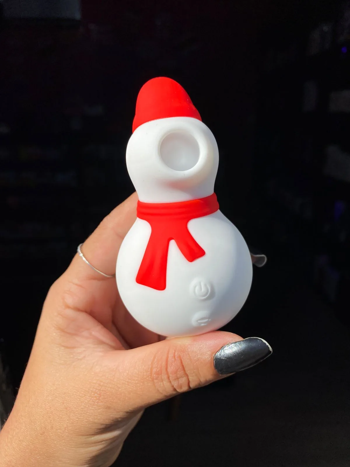 Boneco de Neve- Vibrador de Clitóris com Pulsação- 10 Intensidades Recarregável
