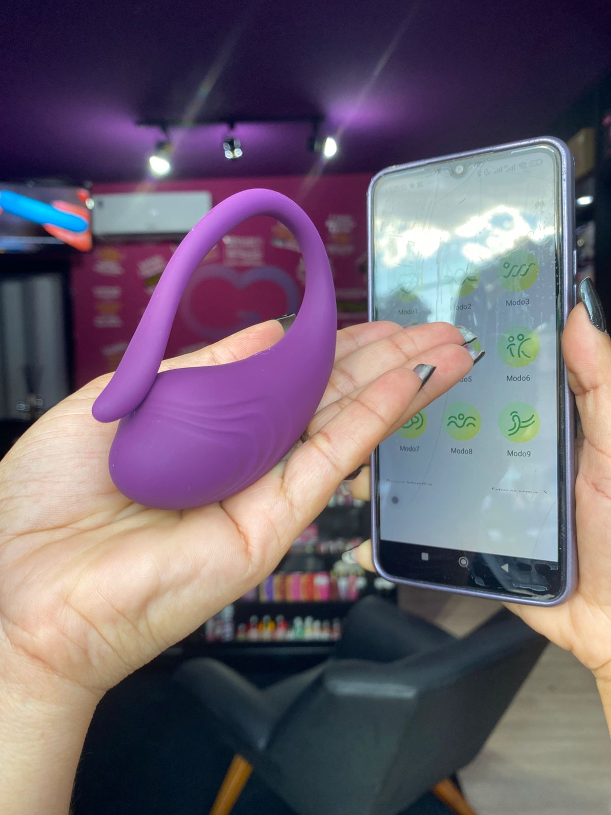 Pulse Sync – V1br4d0r de Casal com Controle por App (2024) roxo