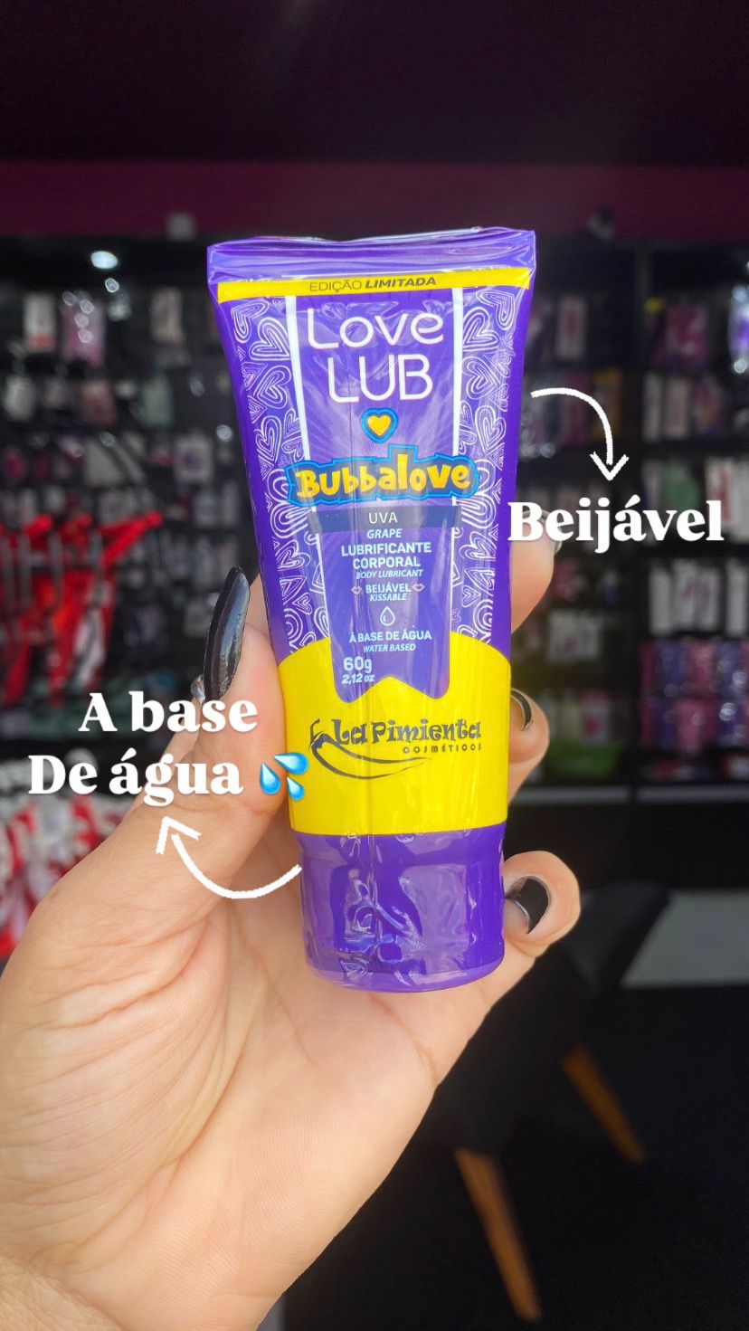 Love Lub LapiLove Lubrificante Corporal Beijável Uva 60g La Pimienta — foto 1