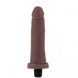 Henrique -pênis em CYBERskin 15 x 3,3 CM (p332) marrom