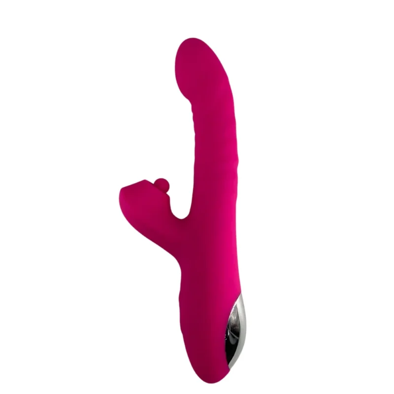 Vibrador vai e vem com pulsação no clitóris +Aquecimento (4359) recarregável