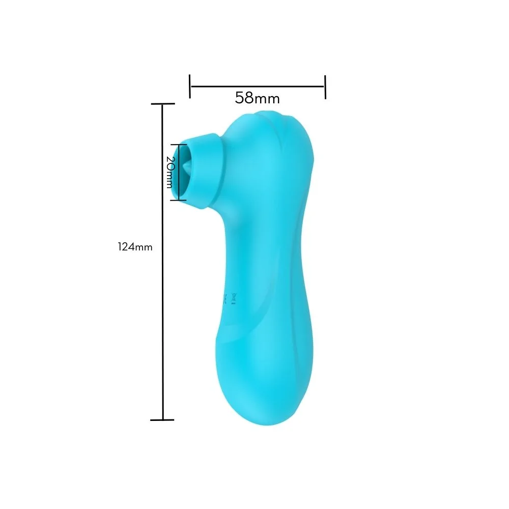 Vibrador de Clitóris com 12 Intensidades de Pulsação - Vermelho (2317) Recarregável — foto 4