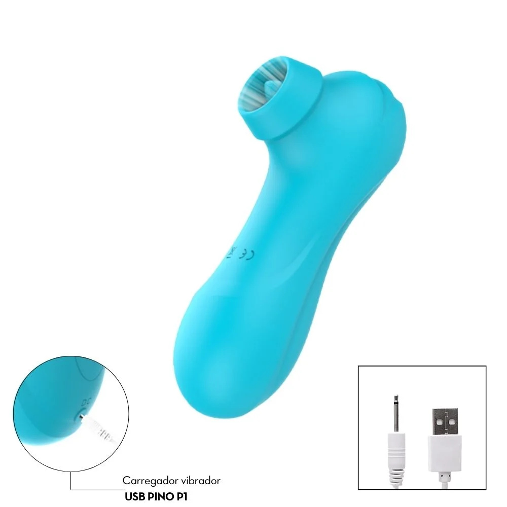 Vibrador de Clitóris com 12 Intensidades de Pulsação - Vermelho (2317) Recarregável — foto 2