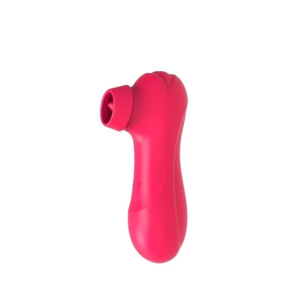 Vibrador de Clitóris com 12 Intensidades de Pulsação - Vermelho Recarregável