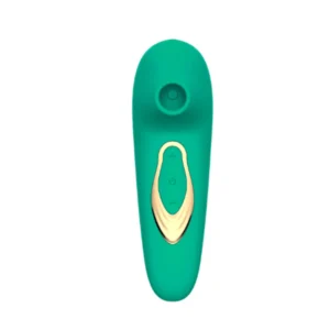 Vibrador clitoriano vibra por ondas de Pulsação com 5 intensidades (2139) verde
