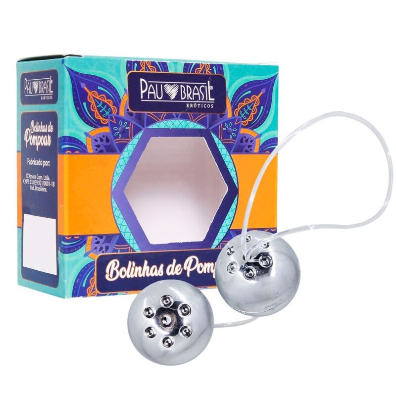 Kit Bolinha De Pompoar Cromada 02 Unidades