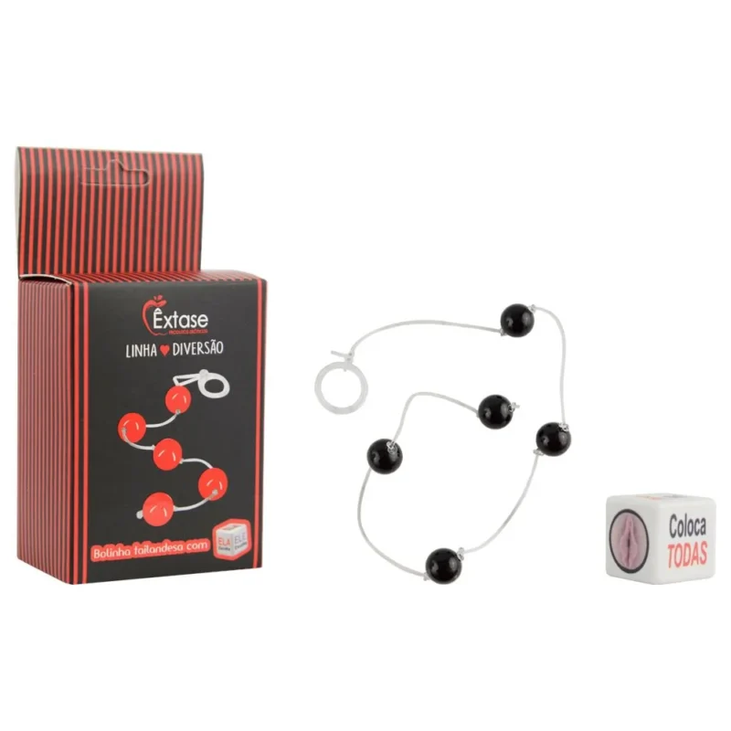 Kit Bolinha Tailandesa P Com Dadinho - preto