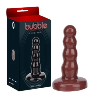 Plug Anal Borracha Maciço 12,5 X 3Cm (KT415) marrom