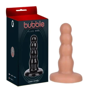 Plug Anal Borracha Maciço 12,5 X 3Cm (KT415) bege