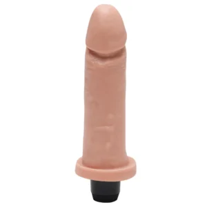 Pênis Vibrador Interno 15,5 X 3,7Cm (kt325) bege
