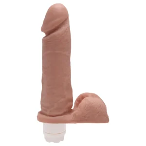 Felipe -Pênis em silicone com vibração Multivelocidade 18,5 X 4,5Cm (KT303) bege