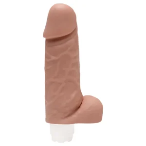 Jhonas -Pênis de silicone com vibração 18 X 5Cm (kt302) bege