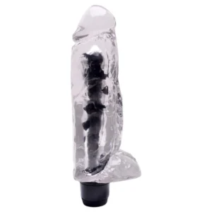 Lucas -Pênis Vibrador Jelly 18,5 X 4,5Cm Multivelocidade (ktv301) transparente