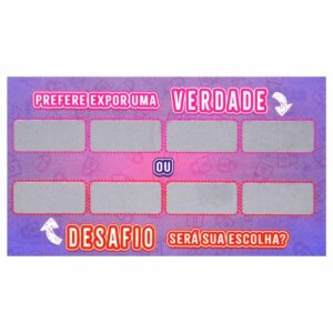 Raspadinha Verdade Desafio Unitária