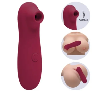 Otávio -vibrador clitoriano com pulsação 10 intensidades (022) vinho