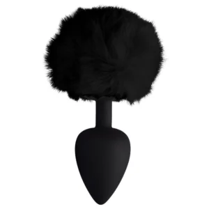 Plug Anal Silicone Pompom Tamanho G (8642) preto