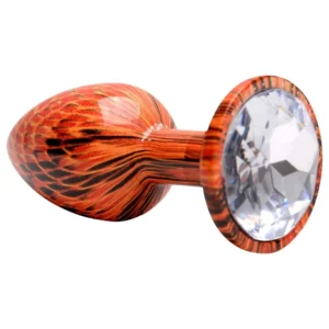 Plug Anal Metal Luxo Oncinha Tamanho P (pl153)