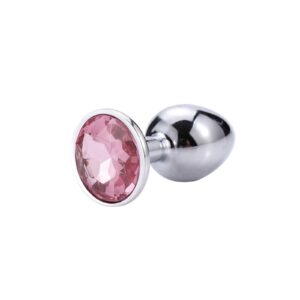 PLUG ANAL COM JOIA redonda tamanho – M (5846) rosa