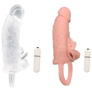Capa Peniana com Vibrador 15,5x4,1 (7532) bege