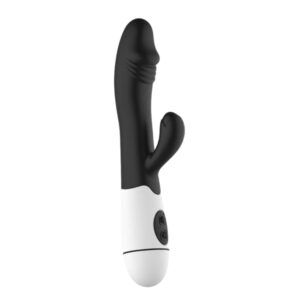 Vibrador Ponto G e clitoriano com 10 Vibrações (7273) preto