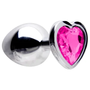 PLUG ANAL COM JOIA de coração tamanho – M (5849) pink