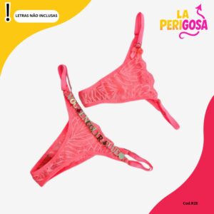 Calcinha personalizável (R28) Zig-zag Néon