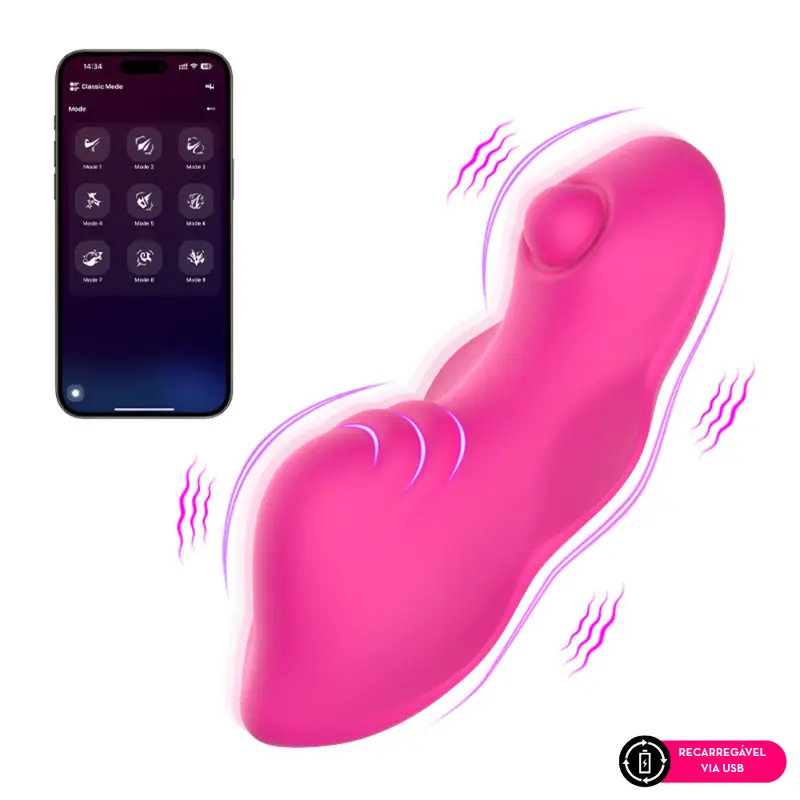 Vibrador de calcinha por aplicativo de celular (3082)