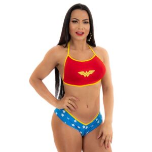 Mini Fantasia Mulher Maravilha Pimenta Sexy (7053)