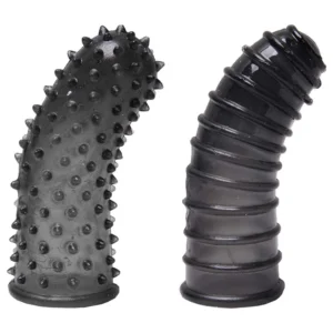 Capa De Dedo Reto Estimuladora (668) preto