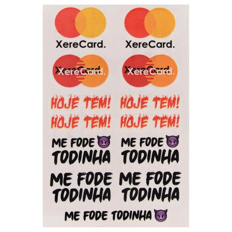 Xerecard Tatuagem Temporária 10 X 15Cm