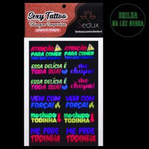 Tem Que Chupar Tatuagem Neon 10 X 15Cm