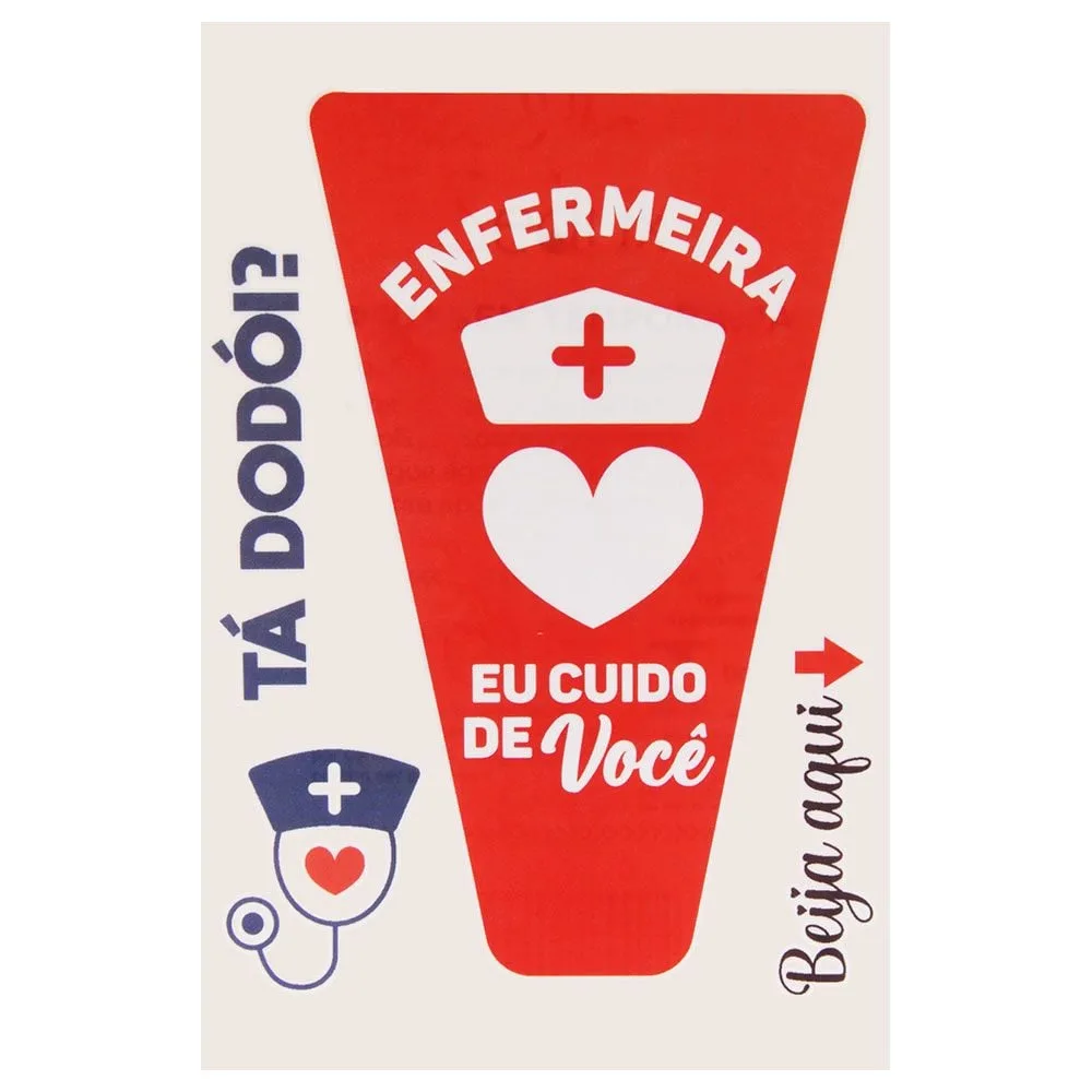 Enfermeira Tatuagem Temporária 10 x 14cm