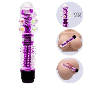 Davi -Vibrador Personal Capa Texturizada- multivelocidade (5462) rosa