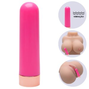 Bullet -Cápsula Vibratória lisa com 10 intensidades (117) PINK