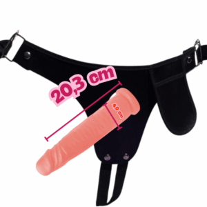 Prótese com Cinta  20,3 X 4cm Realística – Borracha Maciça Polivinílico