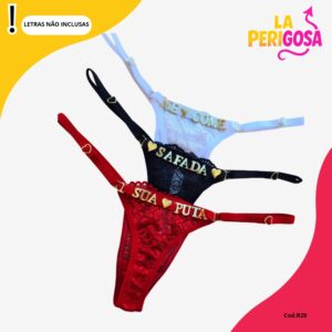 Calcinha personalizável (R28) Cor preta