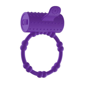 Anel Peniano com Estimulador Língua e com Cápsula Vibratória (001) roxo