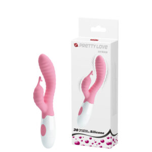 Vibrador Ponto G com Relevo Escalonado e Estimulador Clitoriano – 30 Modos de Vibração