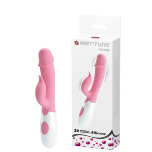 Vibrador com Ponta em Formato de Glande, Veias Salientes e Estimulador Clitoriano – 30 Modos de Vibração
