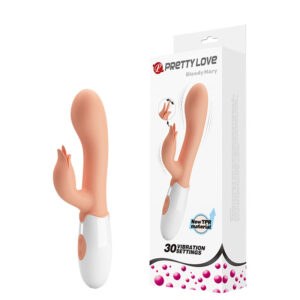 Vibrador Ponto G com Estimulador Clitoriano Bloody Mary – 30 Modos de Vibração