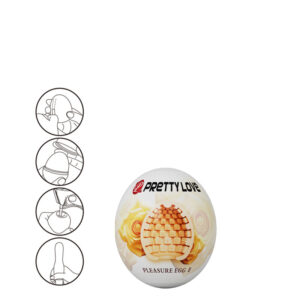 Masturbador Egg com Saliências Internas em Alto Relevo Formato Geométrico (0T90)