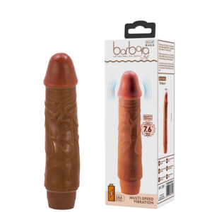Pênis Realístico 19,5 cm × 4 cm com Vibração Multivelocidade