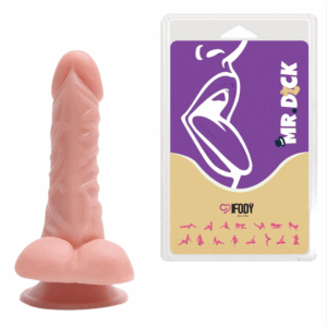 Mecânico Júnior 14,4cm x 4,7cm com Ventosa e Escroto – Mr. Dick